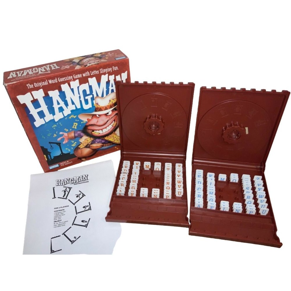 Hangman Game Board Game 2003 Parker Brothers - Hasbro  Ages 8+ - 2 Players